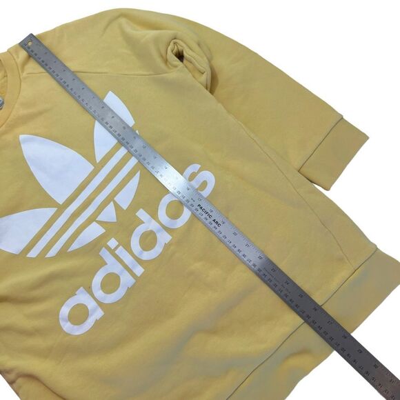 Adidas Trefoil Light Yellow Sweatshirt - Picture 9 of 10